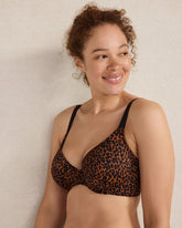 SIERRA BROWN MULTI ANIMAL HAVEN WELL WITHIN X TALBOTS EMBRACE LUXE LEOPARD PERFECT COVERAGE BRA | Talbots near me