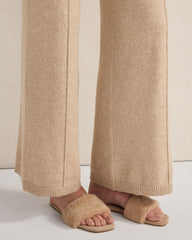 EBONY|LIGHT PIGNOLI SHERPA SLIDES | Talbots for sale