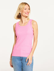 BLACK|INDIGO BLUE|IVORY|LILAC CHIFFON|RED POP|TEAL COAST|WHITE RIB TANK TOP | Talbots near me