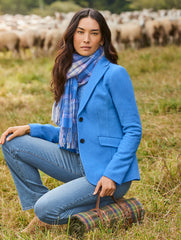 POND BLUE CLASSIC SHETLAND BLAZER - POND BLUE | Talbots on sale