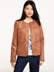 JASPER FAUX SUEDE JACKET | Talbots near me