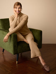 BLACK|MOONLIGHT BLUE HEATHER|TOASTED COCONUT SWEATER STUDIO TURTLENECK PULLOVER | Talbots discount