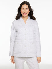 CLOUD HEATHER AIRKNIT STRETCH QUILTED JACKET | Talbots US