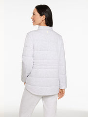 CLOUD HEATHER AIRKNIT STRETCH QUILTED JACKET | Talbots US