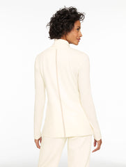 BLUE FROST HEATHER|IVORY SUPERSOFT JERSEY TURTLENECK TEE - CONTRAST | Talbots discount