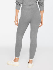 HORIZON GREY HEATHER|IOLITE HEATHER RIBBED SWEATER LEGGINGS | Talbots on sale