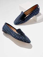 INDIGO ERIN LOAFERS - OCEAN TWEED | Talbots online