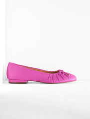 SUGARPLUM PURPLE MADISON PLEATED NAPPA BALLET FLATS | Talbots online