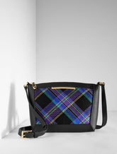 BLACK MULTI DARCY PEBBLE LEATHER CROSSBODY BAG - WISHFUL PLAID | Talbots US
