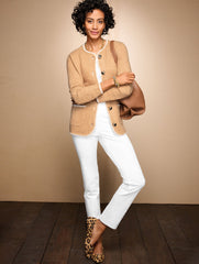 JASPER KATHARINE PEBBLE LEATHER TOTE | Talbots on sale