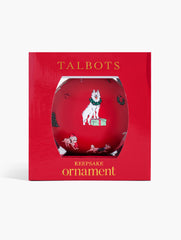 RED POP MULTI CHRISTMAS DOG ORNAMENT | Talbots outlet