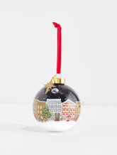 INDIGO BLUE MULTI SANTA IN THE CITY ORNAMENT | Talbots outlet