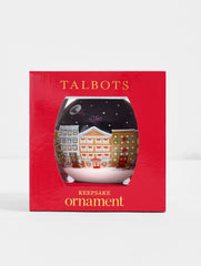 INDIGO BLUE MULTI SANTA IN THE CITY ORNAMENT | Talbots outlet