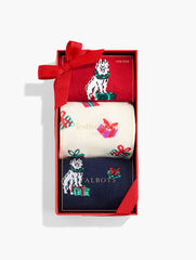 CHRISTMAS DOG SOCKS 3-PACK GIFT SET | Talbots online
