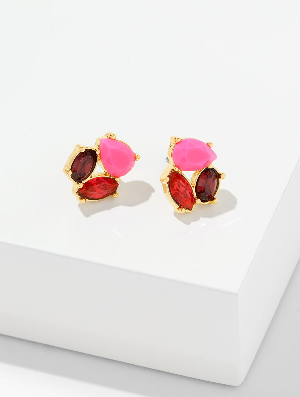 VALIANT POPPY MULTI/GOLD ECLECTIC CRYSTAL STUD EARRINGS | Talbots sale