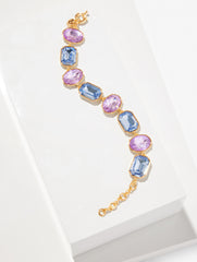 BRILLIANT PURPLE/GOLD ILLUMINATED CRYSTAL BRACELET | Talbots sale