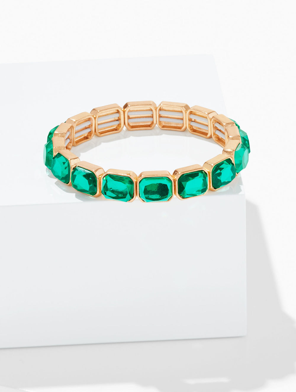 RED POP/GOLD CHROMATIC STRETCH BRACELET | Talbots on sale