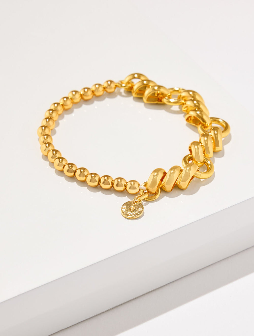 GOLD TRI LINKS BRACELET | Talbots US
