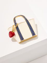 IVORY MULTI/GOLD TOTE BAG PIN | Talbots online