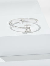 CRYSTAL/SHINY SILVER EMBELLISHED HINGE BRACELET | Talbots outlet
