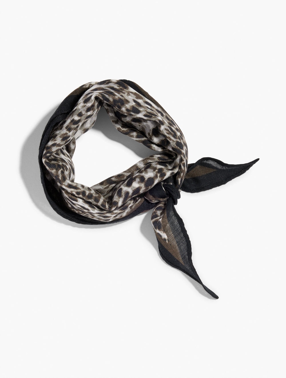 DARK GREY MULTI SWIRLY ANIMAL DIAMOND SCARF | Talbots online