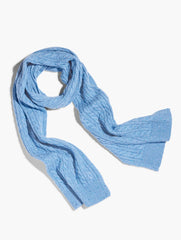 ENCHANTED BLUE MULTI|WINTER PLUM HEATHER TWEED TWEED KNIT SCARF | Talbots for sale