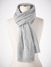 GREY SKY HEATHER/SILVER METALLIC CASHMERE SCARF | Talbots near me