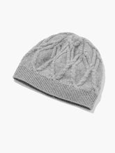GREY SKY HEATHER/SILVER METALLIC CASHMERE BEANIE | Talbots outlet