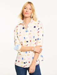 IVORY MULTI MODERN CLASSIC SHIRT - FASHION ICONS | Talbots online