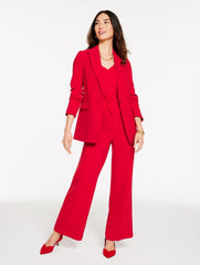 RED POP POLISHED CREPE VEST | Talbots discount