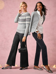 CRESCENT WASH FLARE LEG PULL-ON TRAVEL JEANS - CRESCENT WASH | Talbots near me