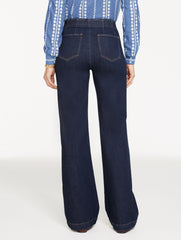 DEAUVILLE WASH TROUSER PULL-ON TRAVEL JEANS - DEAUVILLE WASH | Talbots discount