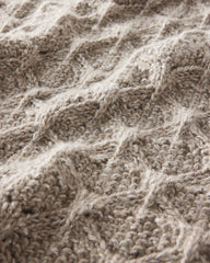 OYSTER SHELL W/LUREX LUREX BLEND POINTELLE CREWNECK SWEATER | Talbots online