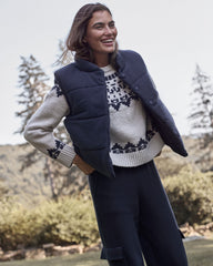 NIGHTFALL VISCOSE BLEND PUFFER VEST | Talbots online