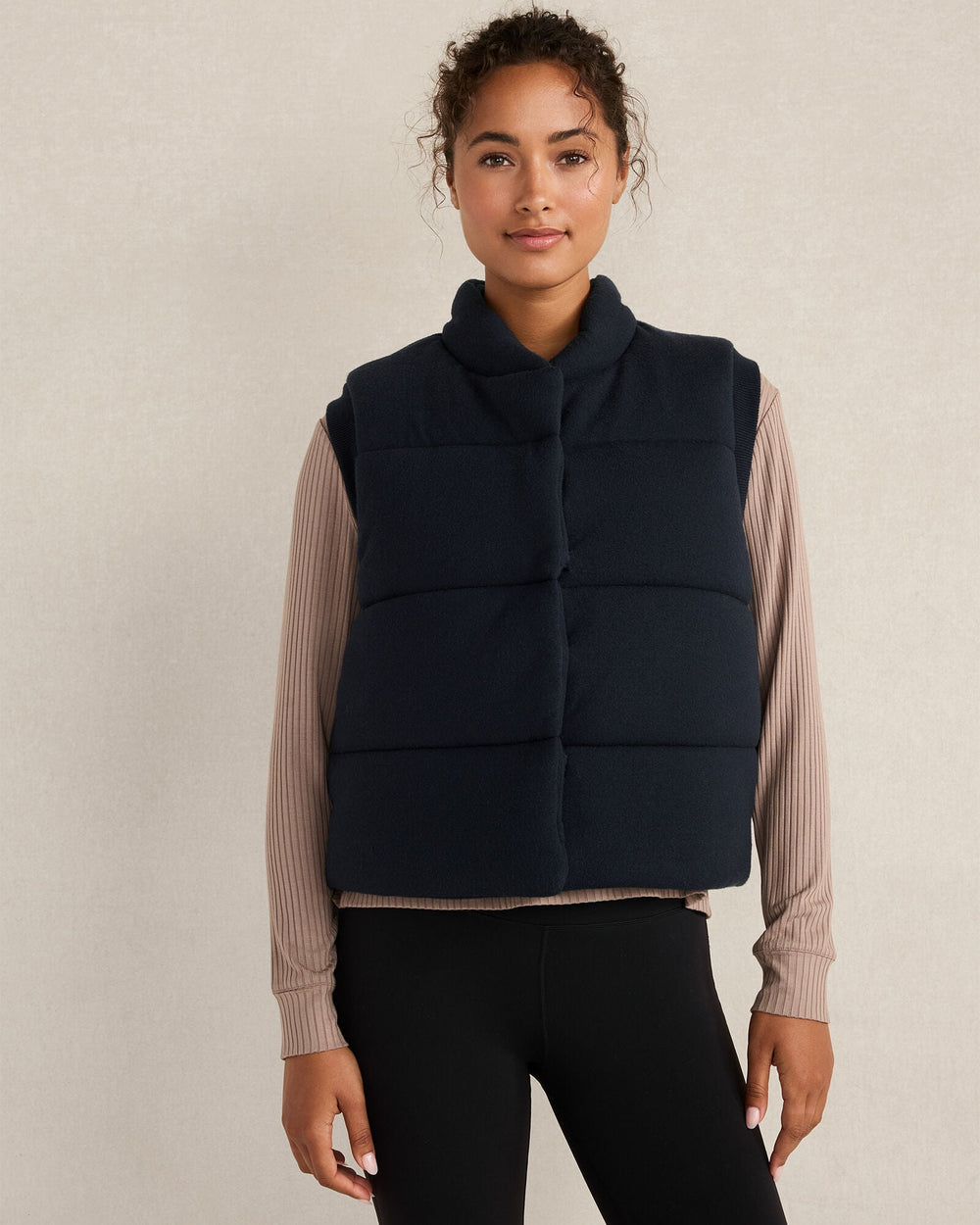 NIGHTFALL VISCOSE BLEND PUFFER VEST | Talbots for sale