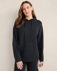 NIGHTFALL VISCOSE BLEND LONG SLEEVE HOODIE | Talbots on sale