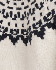 FULL MOON/NIGHTFALL HTHR ORGANIC COTTON BLEND JUNEAU FAIR ISLE CREWNECK SWEATER | Talbots online