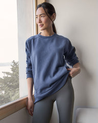 NIGHTENGALE|NORTH SEA|SALTY GREEN CLOUD FLEECE CREWNECK SWEATSHIRT | Talbots near me