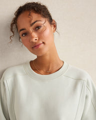 NIGHTENGALE|NORTH SEA|SALTY GREEN CLOUD FLEECE CREWNECK SWEATSHIRT | Talbots near me