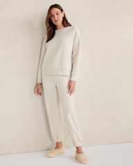 FULL MOON BRUSHED TERRY CREWNECK PULLOVER | Talbots sale