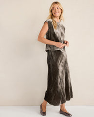 BURNT TOFFEE TEXTURED VELVET TOP | Talbots online