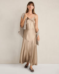NIGHTENGALE LUXE SILK SLIP DRESS | Talbots online