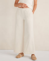 FULL MOON BRUSHED TERRY WIDE LEG PANTS | Talbots near me