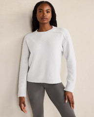FULL MOON|GLACIER FROST BOUCLE CREWNECK SWEATER | Talbots sale