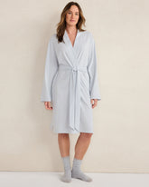 GLACIER FROST|NIGHTFALL|PEWTER HEATHER BROS|SALTY GREEN HTHR ORGANIC COTTON JERSEY ROBE | Talbots sale