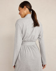 GLACIER FROST|NIGHTFALL|PEWTER HEATHER BROS|SALTY GREEN HTHR ORGANIC COTTON JERSEY ROBE | Talbots sale