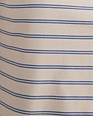 OYSTER SHELL STRIPE ORGANIC COTTON JERSEY STRIPE HENLEY | Talbots on sale
