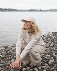 IVORY|NIGHTFALL|TULE FOG BOUCLE BASEBALL CAP | Talbots for sale