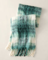 BLUE SAGE MULTI|CAMEL MULTI OVERSIZED PLAID SCARF | Talbots online
