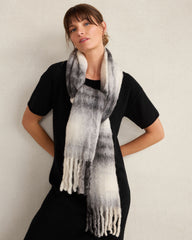 BLUE SAGE MULTI|CAMEL MULTI OVERSIZED PLAID SCARF | Talbots online